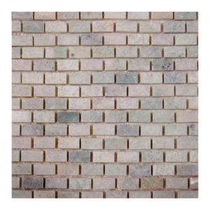Ming Green Brick Pattern 1/2"x1" Mosaic
