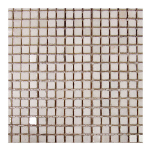 White Marble 5/8″x5/8″ Mosaic Polished